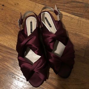 Beautiful satin-like Zara sandals!
